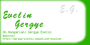 evelin gergye business card